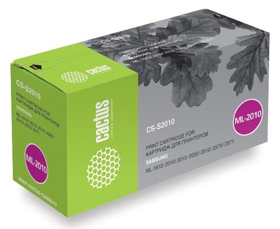  Тонер Картридж Cactus CS-S2010 черный для Samsung ML-1610/2010/2015/2020/2510/2570/2571 (3000стр.) 