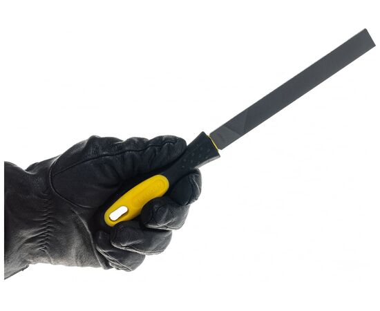  Набор напильники с двухкомпонентной рукояткой STAYER 1681-15-H5_z01,плоский,полукруглый,трехгранный,квадратный,круглый,№2,150мм 