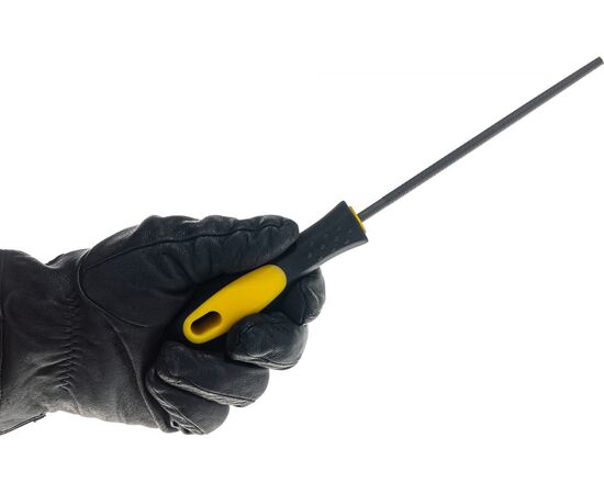  Набор напильники с двухкомпонентной рукояткой STAYER 1681-15-H5_z01,плоский,полукруглый,трехгранный,квадратный,круглый,№2,150мм 