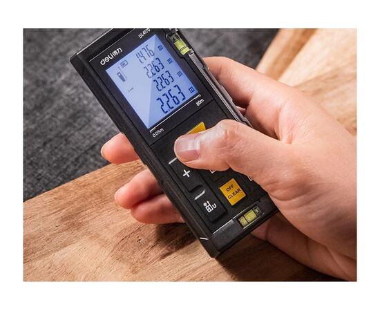  Лазерный дальномер Deli DL4170 диапазон измерения 0,05-80м 