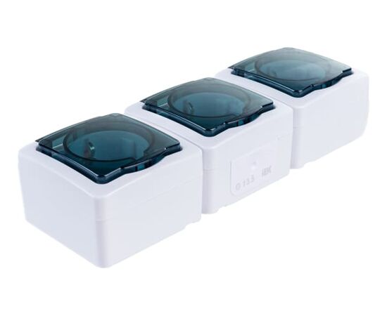  Розетка IEK РСб23-3-ГПБд Гермес Plus (ERMP32-K03-16-54-EC) 3м дымчатый 