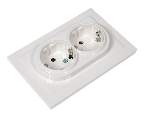  Розетка силовая IEK Brite РС12-3-БрБ (BR-R21-16-K01-F) белый 
