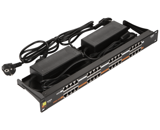  Патч-панель LANMASTER LAN-PP16-POE/A2 в шкаф 19" 1U, порты 16 x RJ-45 кат. 5e, PoE, черный 