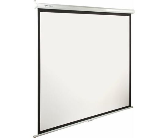  Проекционный экран BRAUBERG 236725 Wall настенный 150х150см матовый, 1:1 