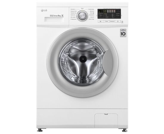  Стиральная машина LG F10B8LD7 85x60x44см кл.:A++ фронт. макс.:5кг белый 1000 об/мин, барабан серый, дисплей 