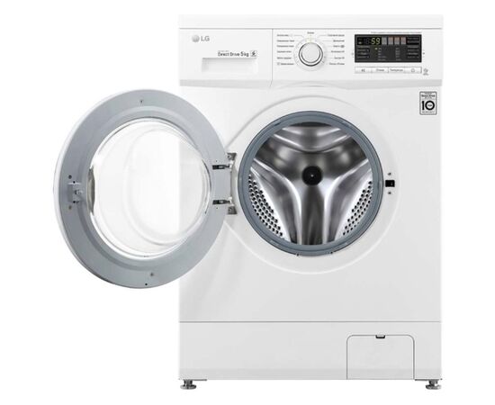  Стиральная машина LG F10B8LD7 85x60x44см кл.:A++ фронт. макс.:5кг белый 1000 об/мин, барабан серый, дисплей 